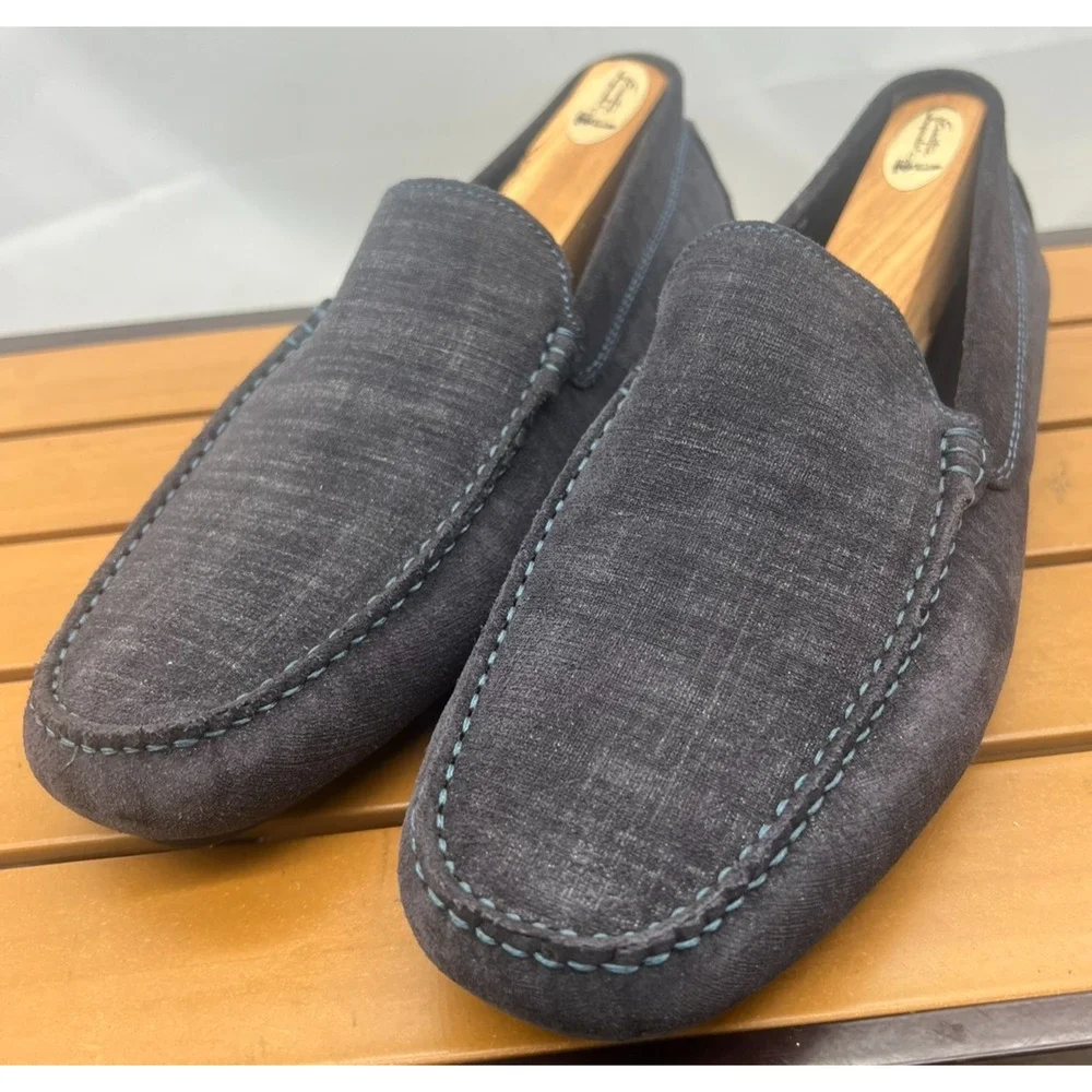 To Boot New York Adam Derrick Lewis Driving Loafers Shoes Italy Sz 7.5